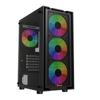 PC POWER WIND FURY V2 Casing With 4 FANS and 550W  PSU  